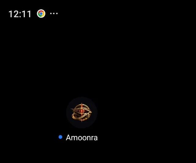 Icône Amoonra sur l'écran d'accueil